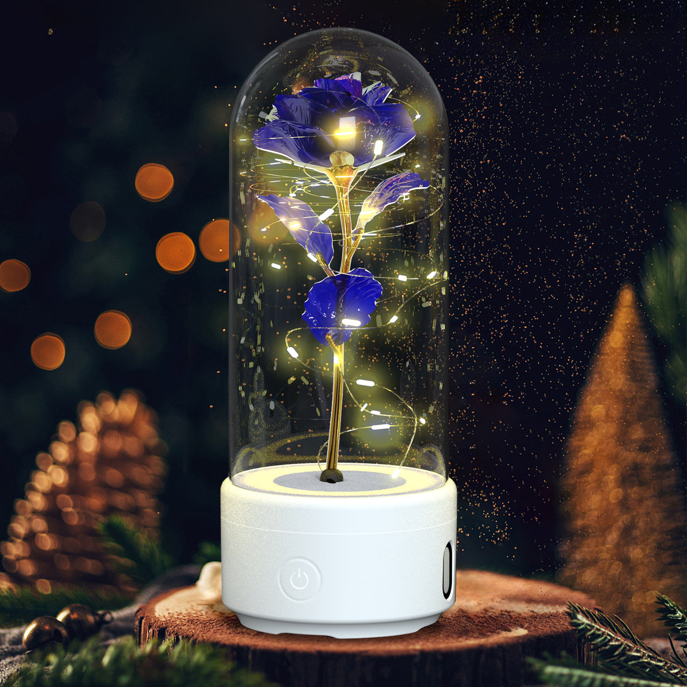 2 In 1 Rose Light And Bluetooth Speaker