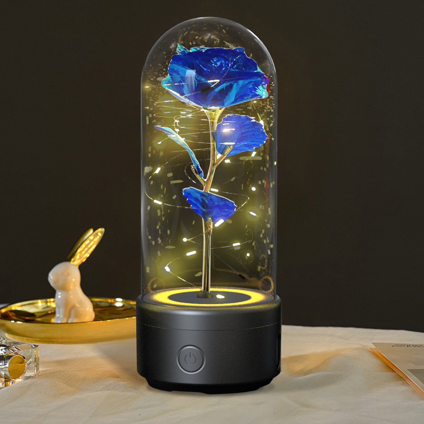 2 In 1 Rose Light And Bluetooth Speaker