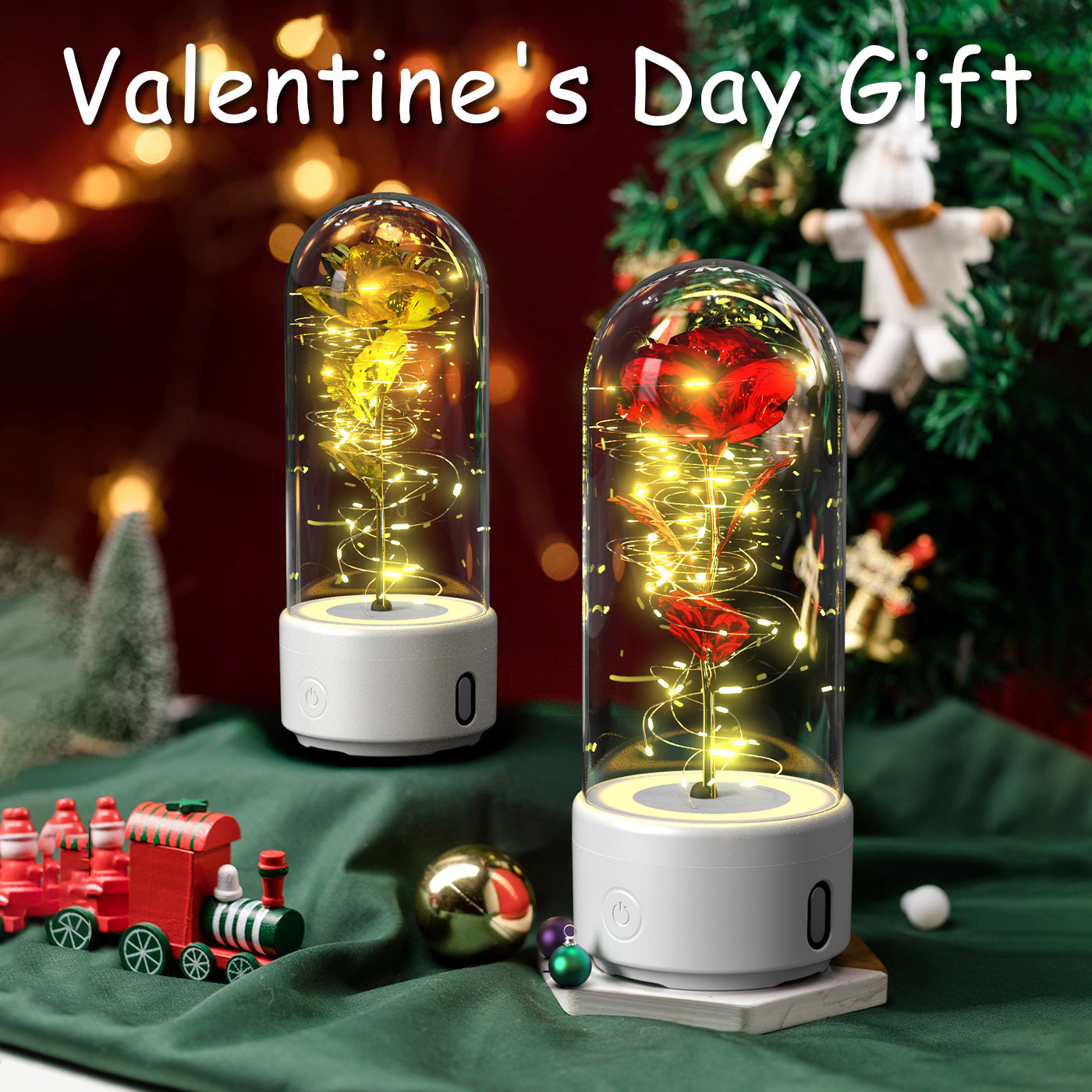 2 In 1 Rose Light And Bluetooth Speaker