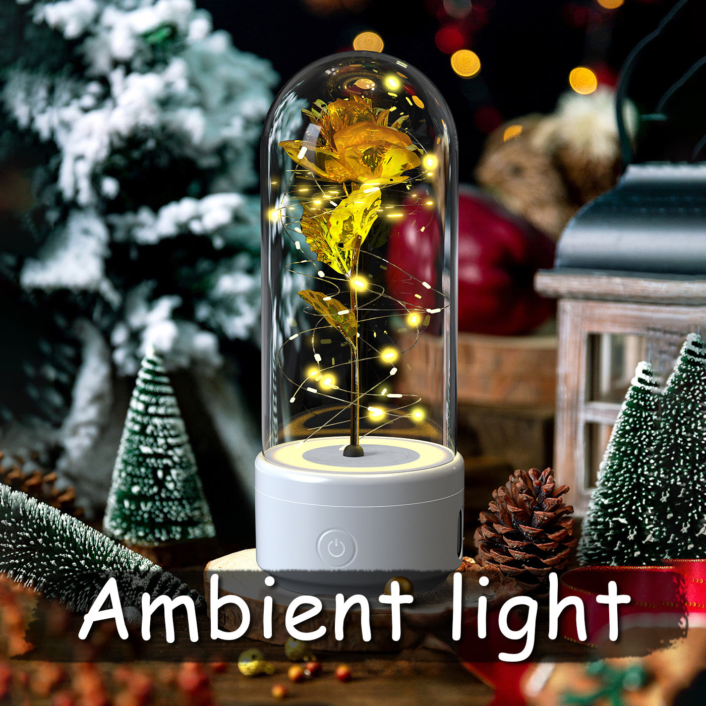 2 In 1 Rose Light And Bluetooth Speaker