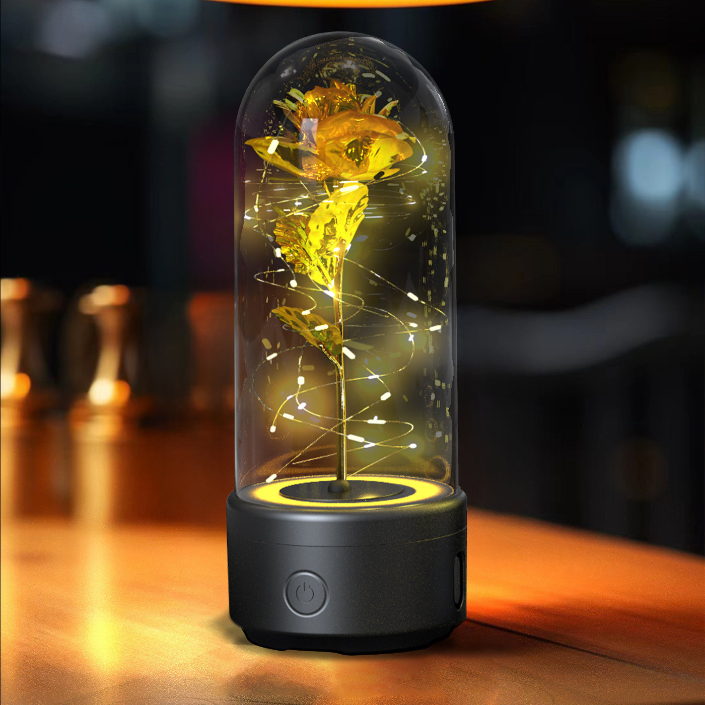 2 In 1 Rose Light And Bluetooth Speaker