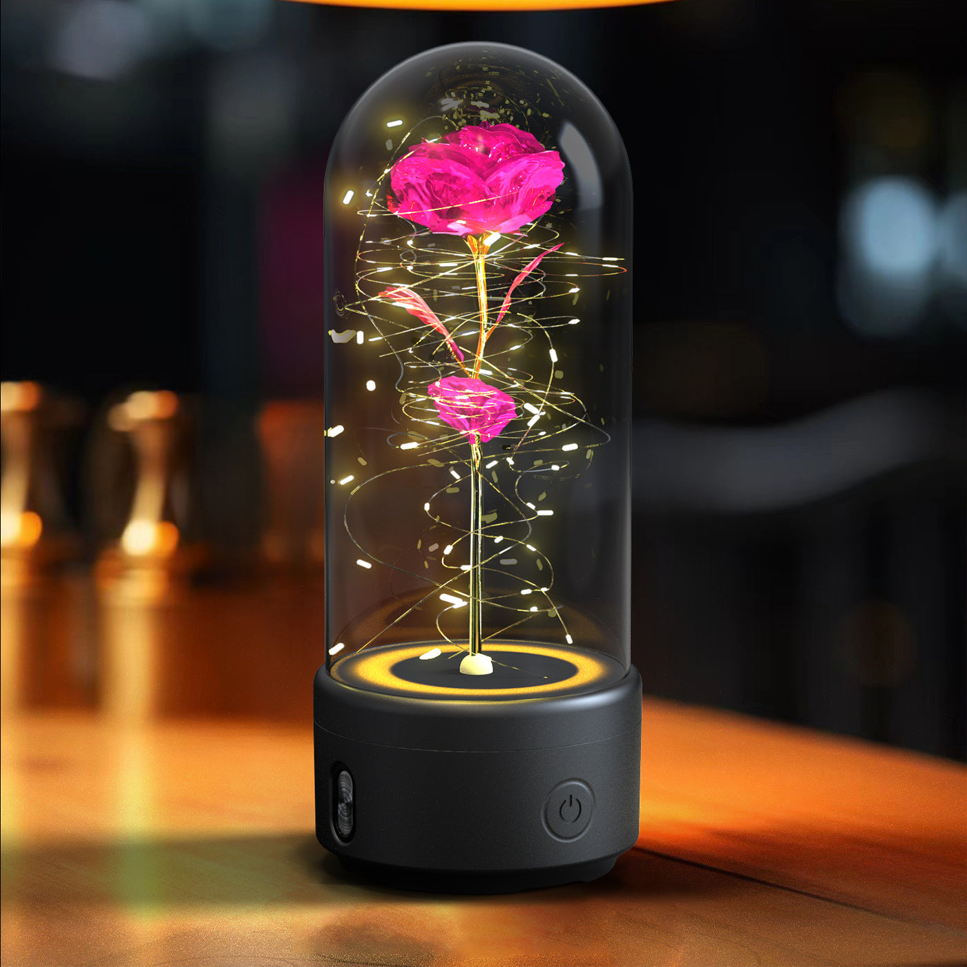 2 In 1 Rose Light And Bluetooth Speaker