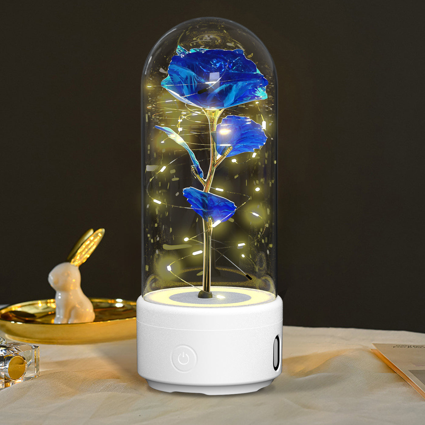 2 In 1 Rose Light And Bluetooth Speaker