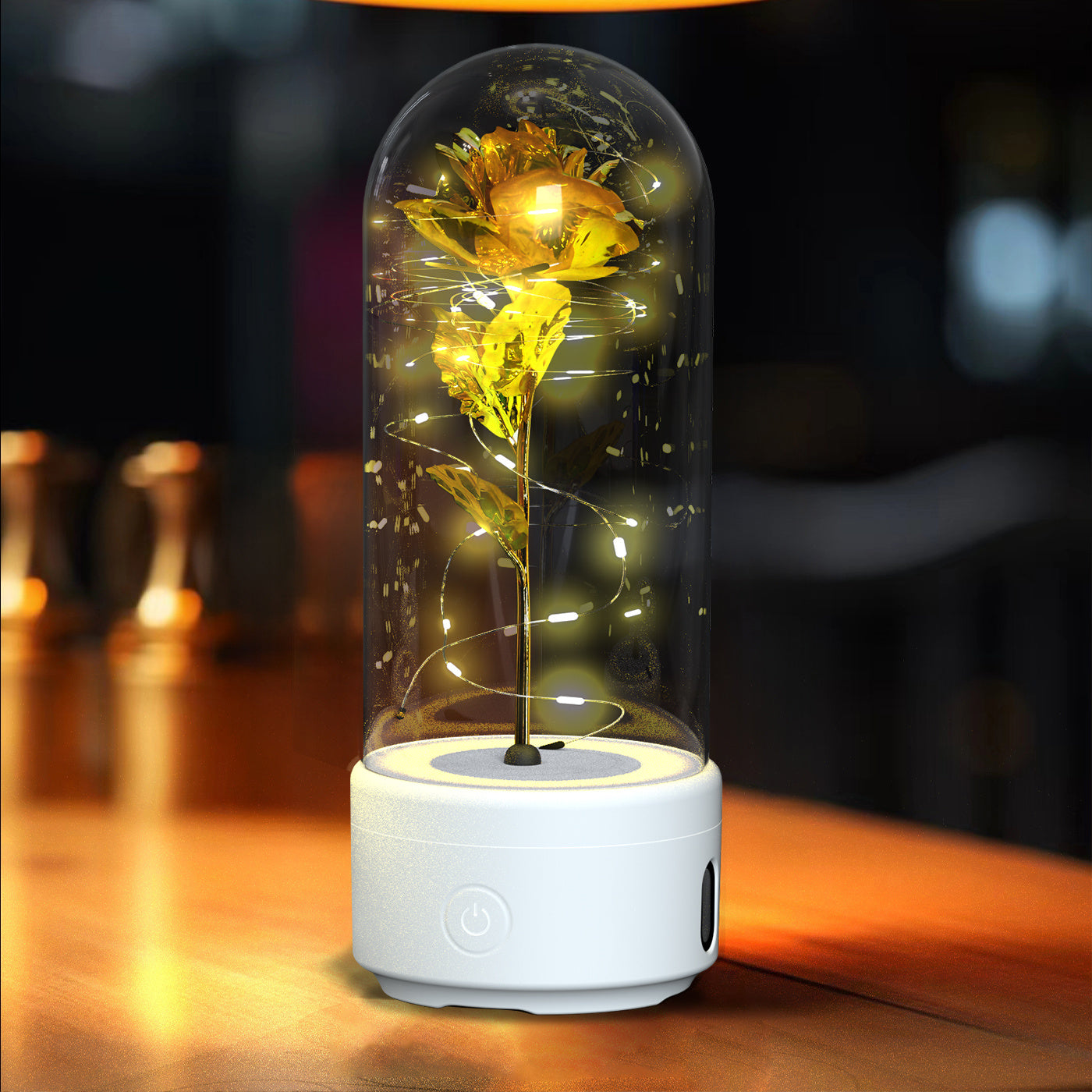 2 In 1 Rose Light And Bluetooth Speaker