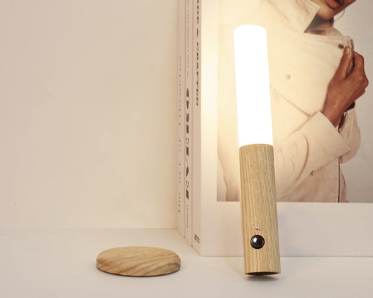 Magnetic Wood Wireless Night Light